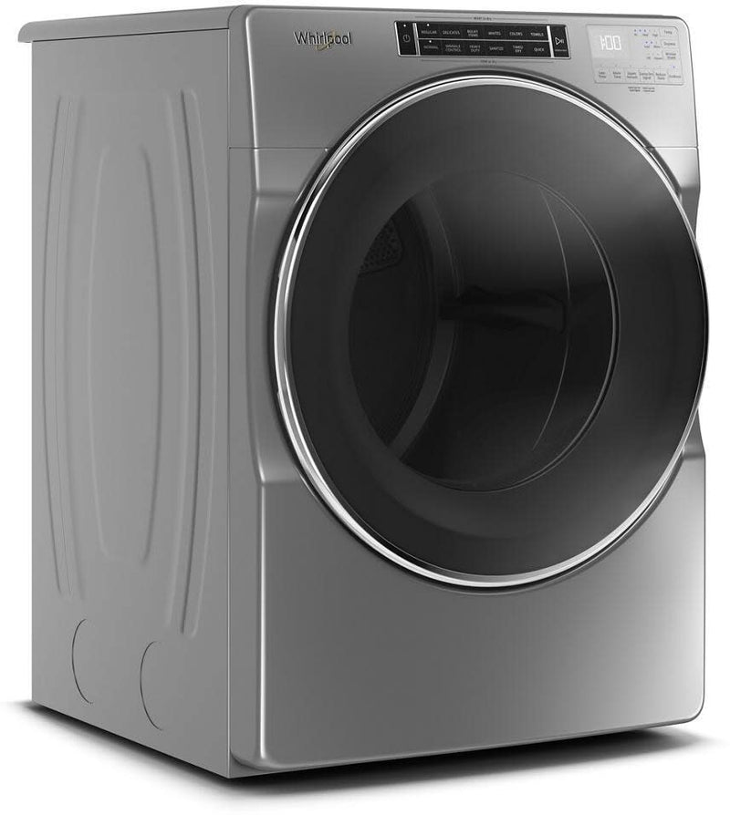 Whirlpool 7.4 cu. ft. Front Load Electric Dryer with Steam Cycles - Chrome Shadow-Washburn's Home Furnishings