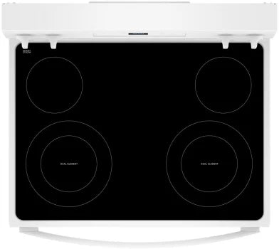 Whirlpool Flexible Cooktop 30-in Glass Top 4 Burners 5.3-cu ft Freestanding Electric Range (White)-Washburn's Home Furnishings