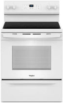 Whirlpool Flexible Cooktop 30-in Glass Top 4 Burners 5.3-cu ft Freestanding Electric Range (White)-Washburn's Home Furnishings