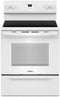 Whirlpool Flexible Cooktop 30-in Glass Top 4 Burners 5.3-cu ft Freestanding Electric Range (White)-Washburn's Home Furnishings