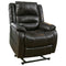 Yandel - Black - Power Lift Recliner-Washburn's Home Furnishings