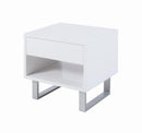 1-drawer End Table - White-Washburn's Home Furnishings