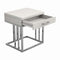 1-drawer Rectangular End Table - White-Washburn's Home Furnishings