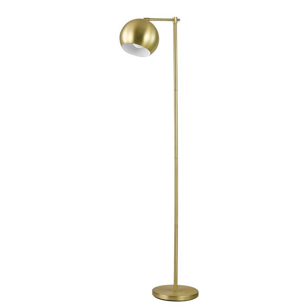 1-light Dome Shade Floor Lamp - Yellow-Washburn's Home Furnishings