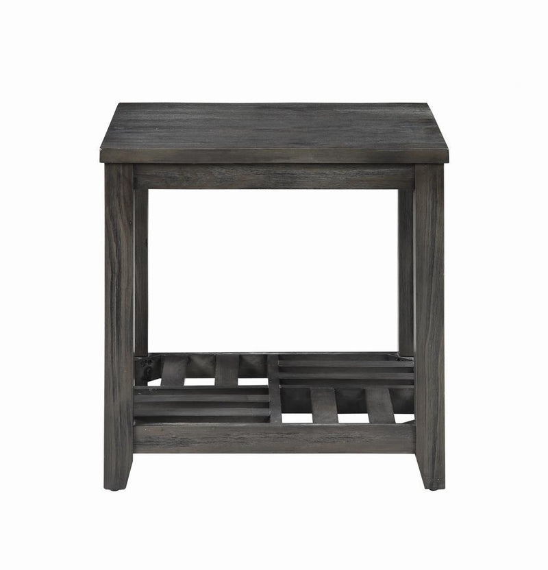 1-shelf Rectangular End Table - Gray-Washburn's Home Furnishings