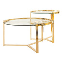 2 Piece Nesting Table - Yellow-Washburn's Home Furnishings