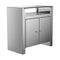 2-door Mirrored Accent Cabinet - Pearl Silver-Washburn's Home Furnishings