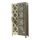 2-door Tall Cabinet - Beige-Washburn's Home Furnishings