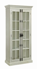 2-door Tall Cabinet - White-Washburn's Home Furnishings