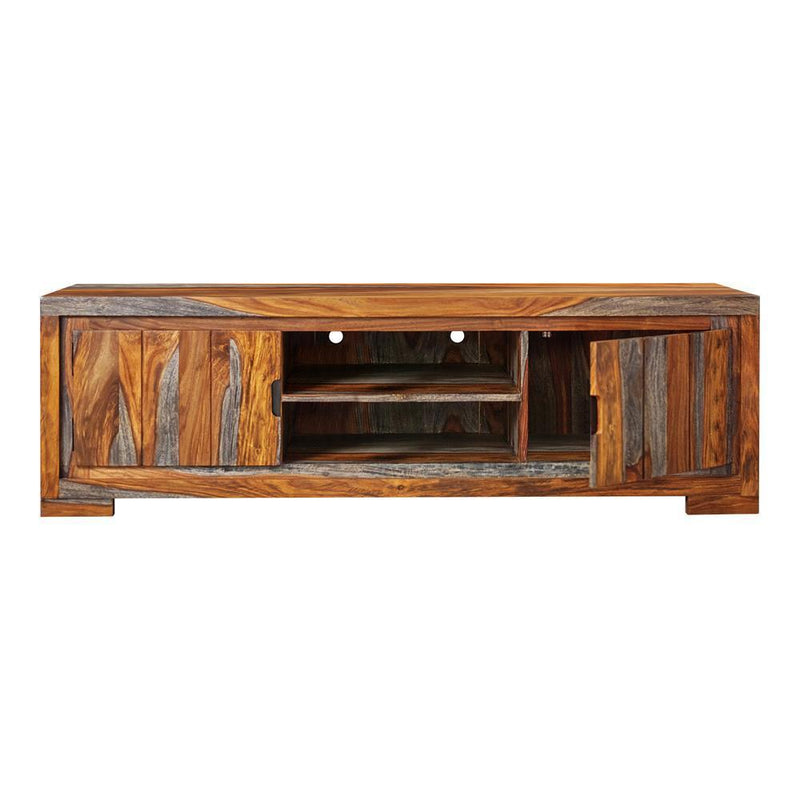 2-door Tv Console - Light Brown-Washburn's Home Furnishings