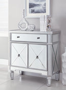 2-door Wine Cabinet - Clear Mirror-Washburn's Home Furnishings