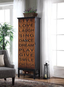 2-door With Messages Accent Cabinet - Brown-Washburn's Home Furnishings