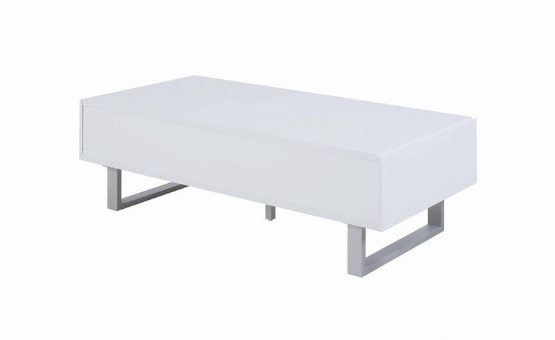 2-drawer Coffee Table - White-Washburn's Home Furnishings