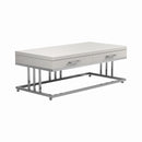 2-drawer Rectangular Coffee Table - White-Washburn's Home Furnishings