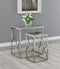 2-piece Mirror Top Nesting Tables - Pearl Silver-Washburn's Home Furnishings