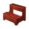 2-tier Step Stool With Hidden Storage - Dark And Cherry-Washburn's Home Furnishings