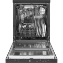 24 in. Black Portable Dishwasher with 12 Place Settings Capacity and 54 dBA-Washburn's Home Furnishings