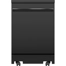 24 in. Black Portable Dishwasher with 12 Place Settings Capacity and 54 dBA-Washburn's Home Furnishings