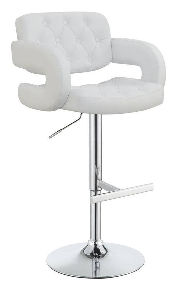 29" Adjustable Height Bar Stool - White-Washburn's Home Furnishings