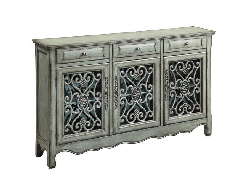 3-door Accent Cabinet - Green-Washburn's Home Furnishings