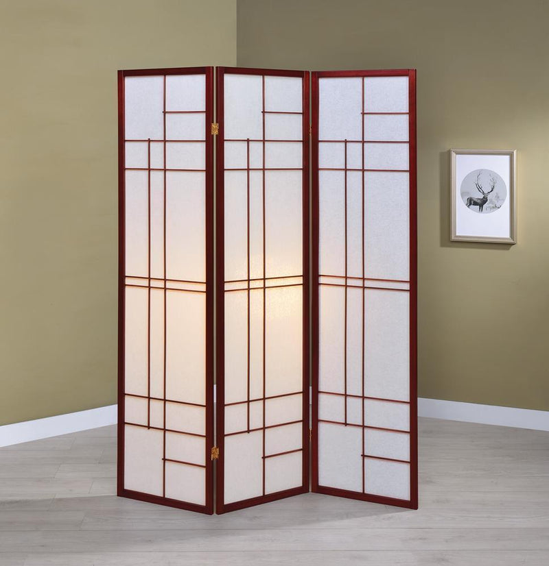 3-panel Floor Screen - White-Washburn's Home Furnishings