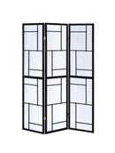 3-panel Folding Floor Screen - White-Washburn's Home Furnishings