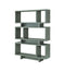 3-tier Geometric - Bookcase - Weathered Grey-Washburn's Home Furnishings