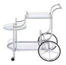 3-tier Serving Cart - Pearl Silver-Washburn's Home Furnishings