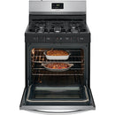 30" Gas Freestanding Range, Cont Grates Manual Clean - Stainless-Washburn's Home Furnishings