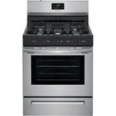 30" Gas Freestanding Range, Cont Grates Manual Clean - Stainless-Washburn's Home Furnishings