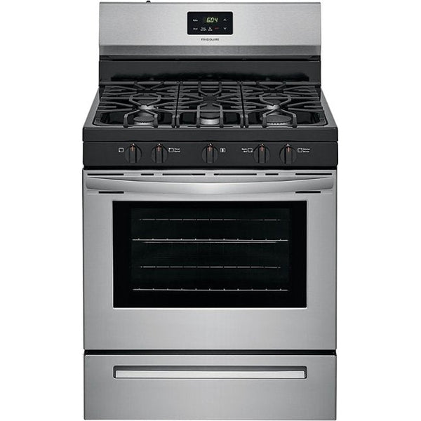 30" Gas Freestanding Range, Cont Grates Manual Clean - Stainless-Washburn's Home Furnishings