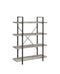 4-shelf Bookcase - Light Grey-Washburn's Home Furnishings