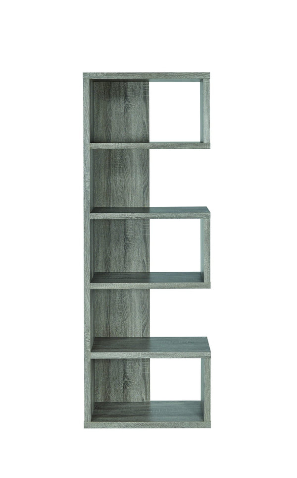 5-tier Bookcase - Alternating Boxes-Washburn's Home Furnishings