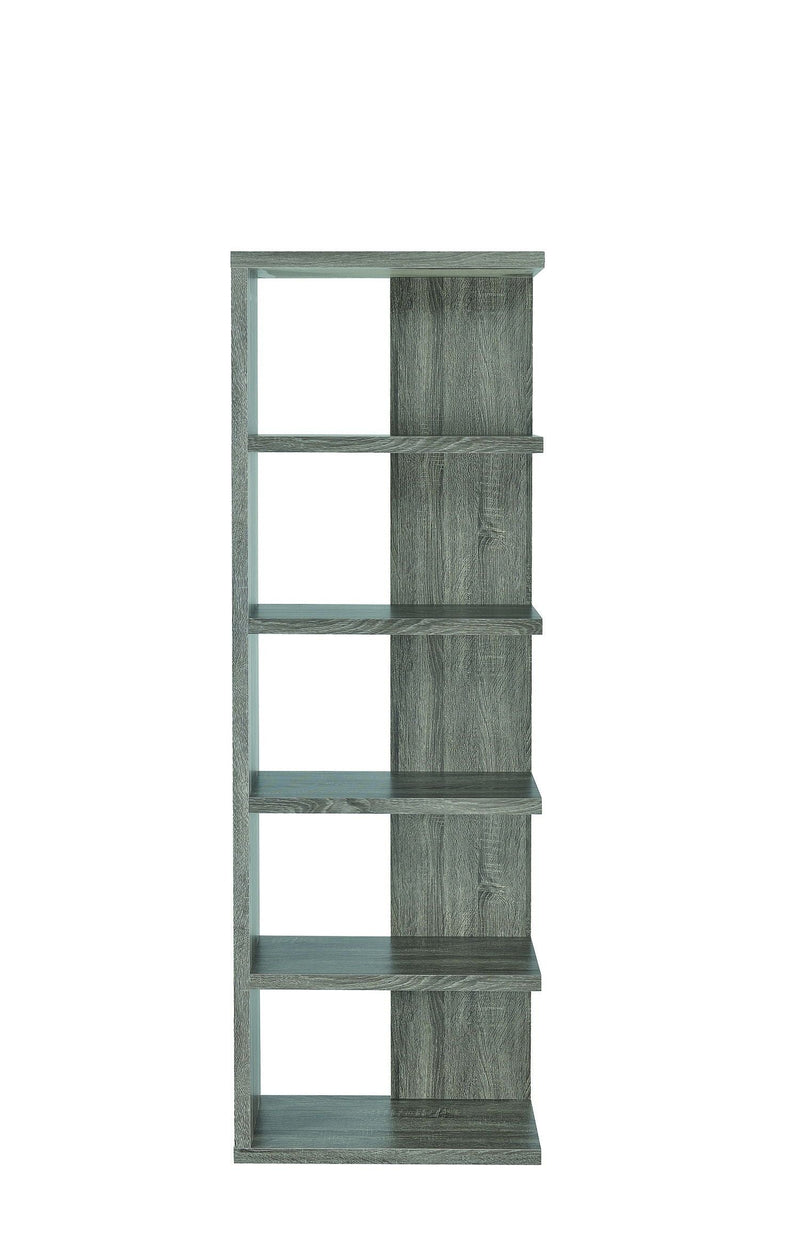 5-tier Bookcase - Gray-Washburn's Home Furnishings