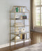 5-tier Tempered Glass Shelves - Yellow-Washburn's Home Furnishings