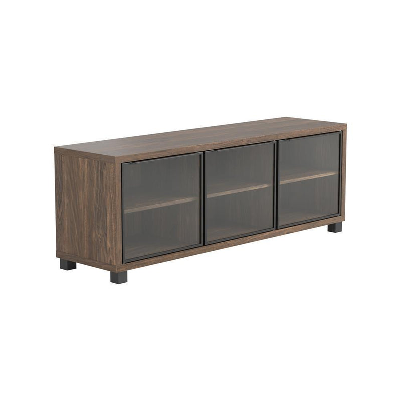 59" Tv Console - Aged Walnut & Black-Washburn's Home Furnishings