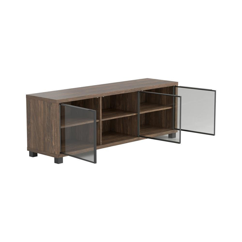 59" Tv Console - Aged Walnut & Black-Washburn's Home Furnishings