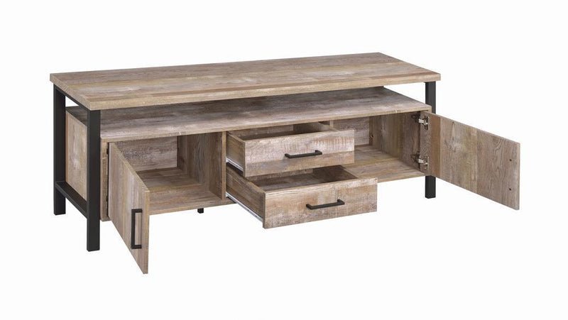 59" Tv Console - Weathered Oak-Washburn's Home Furnishings