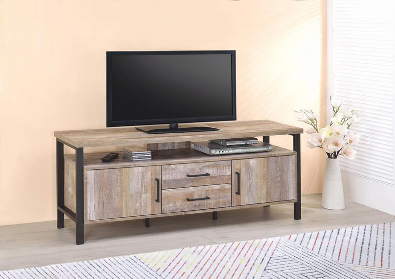 59" Tv Console - Weathered Oak-Washburn's Home Furnishings