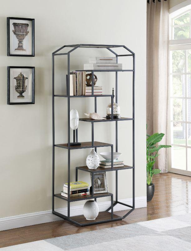 6-shelf Bookcase - Brown-Washburn's Home Furnishings