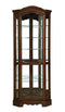 6-shelf Corner Curio Cabinet - Brown-Washburn's Home Furnishings