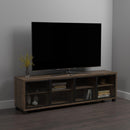 71" Tv Console - Aged Walnut & Black-Washburn's Home Furnishings