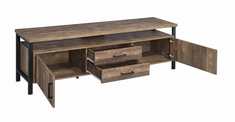 71" Tv Console - Rustic Oak-Washburn's Home Furnishings