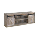 71" Tv Console - Weathered Oak & Black-Washburn's Home Furnishings