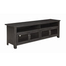 72" 4-door Tv Console - Black-Washburn's Home Furnishings