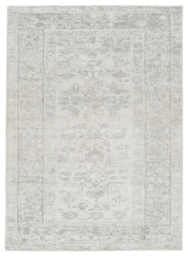 Abanish - Gray/cream - Medium Rug-Washburn's Home Furnishings