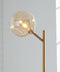 Abanson - Amber/gold Finish - Metal Floor Lamp (1/cn)-Washburn's Home Furnishings