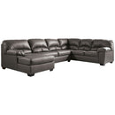 Aberton - Gray - Left Arm Facing Chaise 3 Pc Sectional-Washburn's Home Furnishings