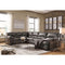 Aberton - Gray - Left Arm Facing Sofa 3 Pc Sectional-Washburn's Home Furnishings