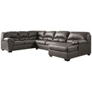 Aberton - Gray - Left Arm Facing Sofa 3 Pc Sectional-Washburn's Home Furnishings